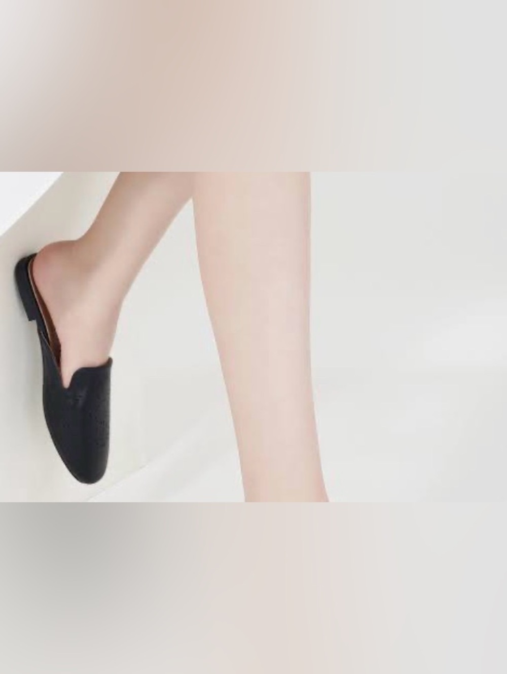 Fudynmalc Black Women's Slip-On Mule Loafers
